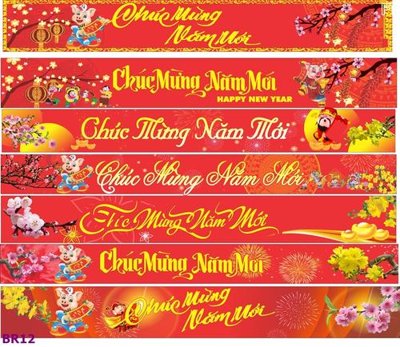 File PSD file inbăng rôn chúc mừng năm mới BR12 (gốc) nhiều lớp (multi-layer)