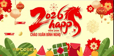 Download file Backdrop Happy New Year 2026 file corel #21 (chất lượng in ấn)