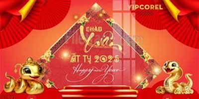 Ảnh mô tả file gốc in mica file in banner tết 2025 phông tết tất niên khai xuân chúc mừng năm mới 2025 TET1009