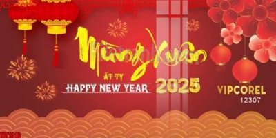 Tải file file in banner tết 2025 phông tết tất niên khai xuân chúc mừng năm mới 2025 TET1016 (gốc) làm tranh trang trí