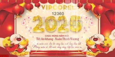Hình ảnh file gốc file in banner tết 2025 phông tết tất niên khai xuân chúc mừng năm mới 2025 TET1070 (chất lượng cao)
