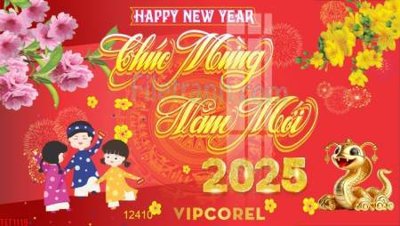 File tranh in trần file in banner tết 2025 phông tết tất niên khai xuân chúc mừng năm mới 2025 TET1119 (ảnh gốc siêu nét)