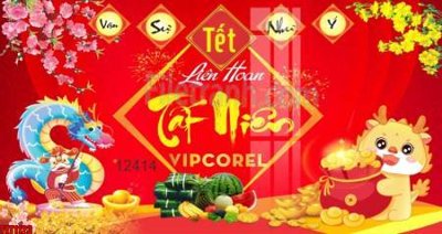 Ảnh gốc file in banner tết 2025 phông tết tất niên khai xuân chúc mừng năm mới 2025 TET1123 (độ nét cao) in mica