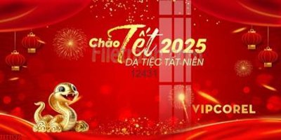 File gốc file in banner tết 2025 phông tết tất niên khai xuân chúc mừng năm mới 2025 TET1139 (in 3D) nghệ thuật