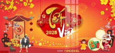 File gốc file in banner tết 2025 phông tết tất niên khai xuân chúc mừng năm mới 2025 TET1164 (in mica) trang trí
