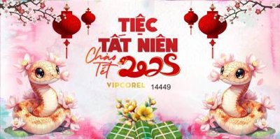 Hình ảnh file gốc in trần nhà Background phông nền banner chúc mừng năm mới , tất niên tết 2025 TET1379