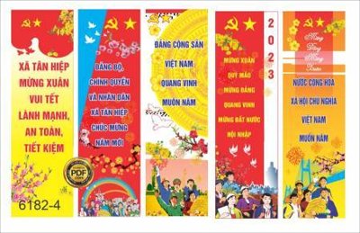 Hình ảnh file gốc in lụa file câu đối tết chúc mừng năm mới 2025 TET1413