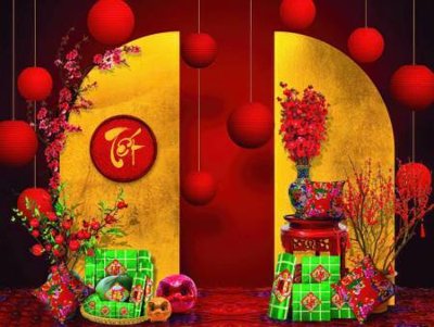 Download file gốc File tiểu cảnh tết check in phông tết 2025 TET1468 (in mica) trong suốt