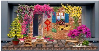 Download file File tiểu cảnh tết check in phông tết 2025 TET1476 (gốc) cho xưởng in