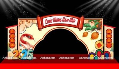 Tệp tin gốc File backdrop decor check in xuân ất tỵ 2025 TET1726 (chất lượng cao) File backdrop decor check in xuân ất tỵ 2025 TET1726