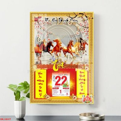 File tranh PSD File in đốc lịch block lịch DL1017 chất lượng cao