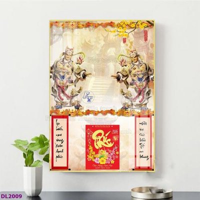 File gốc in ấn File in đốc lịch tết block lịch TDL2009 độ phân giải cao