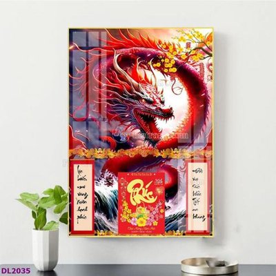 File gốc File in đốc lịch tết block lịch TDL2035 (in lụa) tranh mã đáo