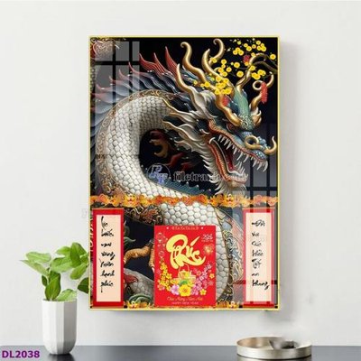 File gốc File in đốc lịch tết block lịch TDL2038 (in lụa) trang trí tường