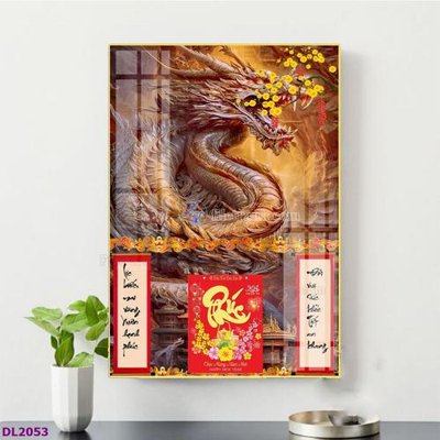 File tranh gốc in trần nhà File in đốc lịch tết block lịch TDL2053 3D