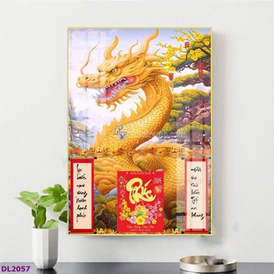 File gốc File in đốc lịch tết block lịch TDL2057 (in lụa) họa tiết 3D