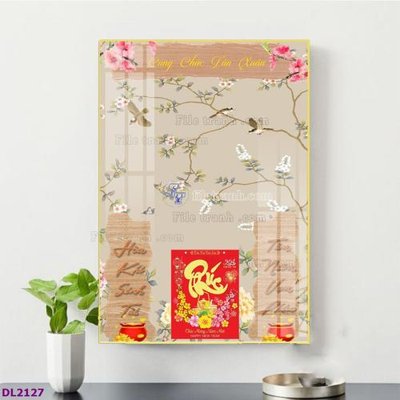 File PSD File in đốc lịch tết block lịch TDL2127 (gốc) cho designer