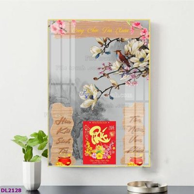 File gốc File in đốc lịch tết block lịch TDL2128 (trang trí) phòng ngủ