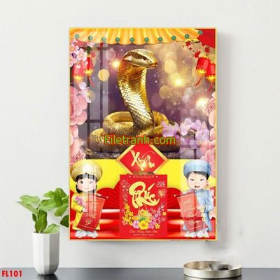 File PSD File in tranh đốc lịch tết block lịch FL101 (nguyên bản) cho thiết kế