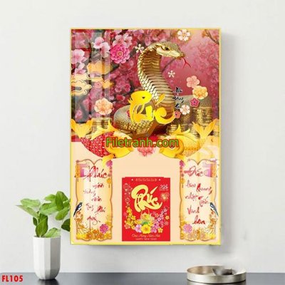 Tải xuống file tranh gốc File in tranh đốc lịch tết block lịch FL105 (PSD/TIFF)