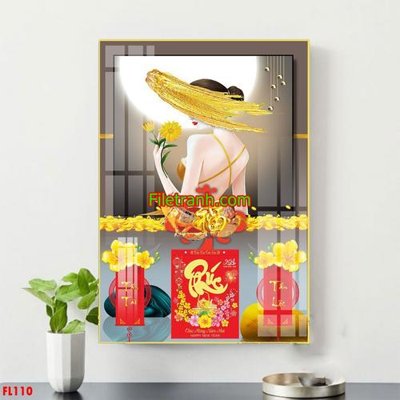 Tải file File in tranh đốc lịch tết block lịch FL110 (gốc) làm tranh treo tường