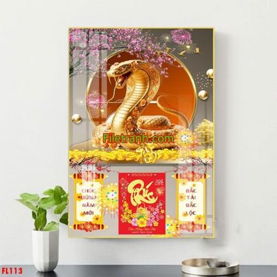 Ảnh gốc File in tranh đốc lịch tết block lịch FL113 (độ nét cao) in tráng gương