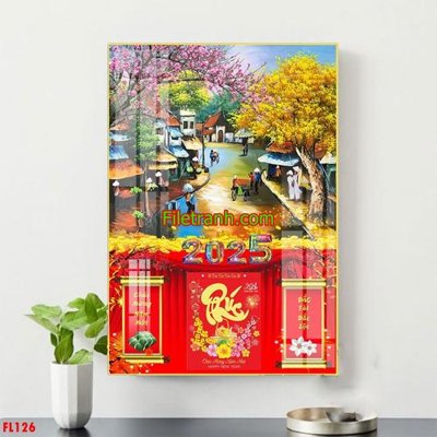 File ảnh File in tranh đốc lịch tết block lịch FL126 (gốc) in biển hiệu