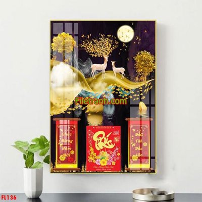 File tranh trang trí File in tranh đốc lịch tết block lịch FL136 (tải file gốc)