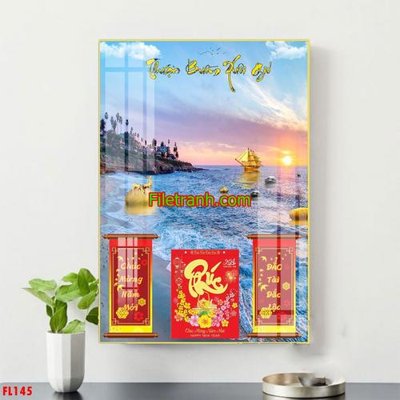 File tranh File in tranh đốc lịch tết block lịch FL145 (ảnh gốc) in trần nhà