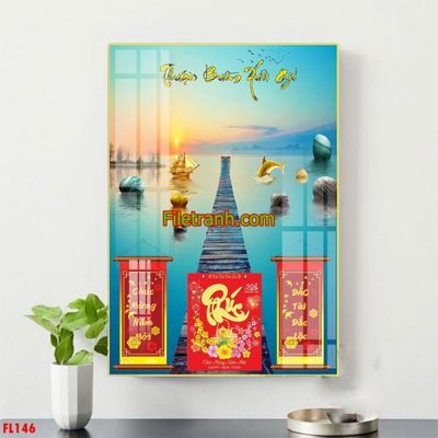 File gốc File in tranh đốc lịch tết block lịch FL146 (ảnh chi tiết) để in trần