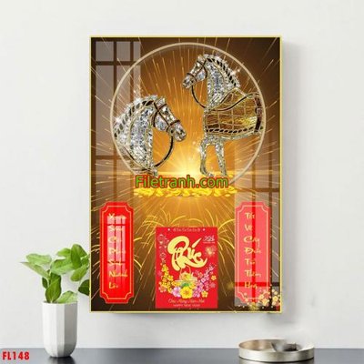 File tranh File in tranh đốc lịch tết block lịch FL148 (bản gốc) trang trí văn phòng