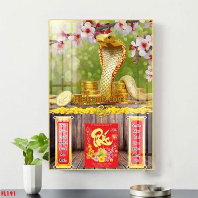 File tranh in trần File in tranh đốc lịch tết block lịch FL191 (ảnh gốc siêu nét)