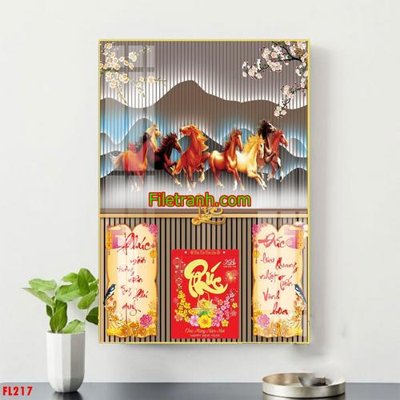 File PSD File in tranh đốc lịch tết block lịch FL217 (gốc) cho designer