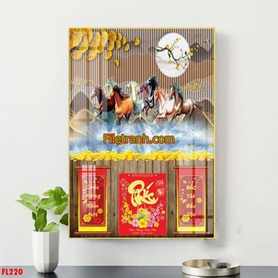File gốc File in tranh đốc lịch tết block lịch FL220 (in 3D) cho trang trí