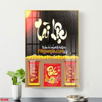 Tải file gốc File in tranh đốc lịch tết block lịch FL240 (in khổ lớn) không mờ
