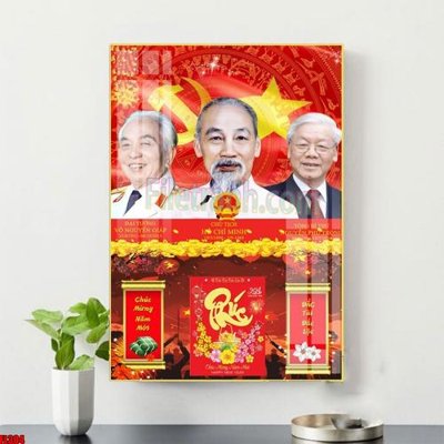 File tranh File in tranh đốc lịch tết 2025 block lịch bác hồ bác giáp bác trọng FL304 (gốc) chủ đề trừu tượng