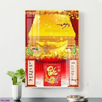 File gốc in mica File in đốc lịch tết block lịch TDL2280 chất lượng