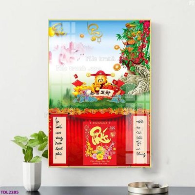 Tải file File in đốc lịch tết block lịch TDL2285 (gốc) chủ đề tôn giáo