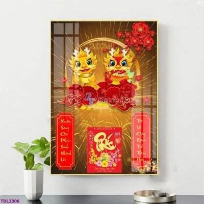 Tải file tranh gốc File in đốc lịch tết block lịch TDL2306 chất lượng cao