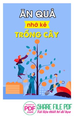 File in mica Ăn quả nhớ kẻ trồng cây file vector PDF (bản gốc) siêu trong