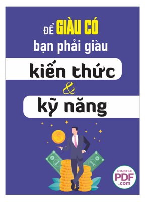 Tải file gốc Để giàu có bạn phải giàu kiến thức và kỹ năng file vector PDF dùng cho in ấn