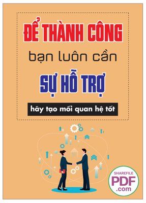 File in trần Để thành công bạn luôn cần sự hỗ trợ - hãy tạo mối quan hệ tốt (bản gốc) đại dương