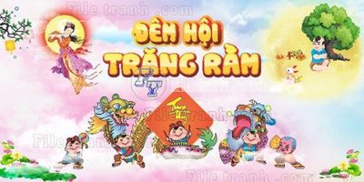 File in trần 28+ Backdrop trung thu (16) (file gốc) xuyên sáng