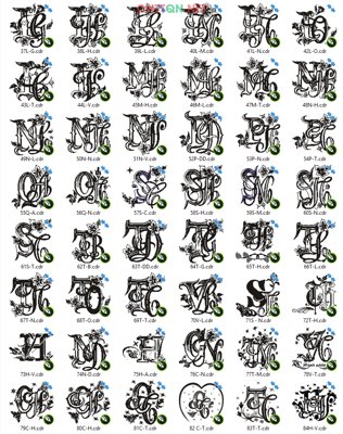 File gốc in ấn 84 bộ chữ lồng làm thiệp cưới file CorelDRAW (sẵn sàng tải về)