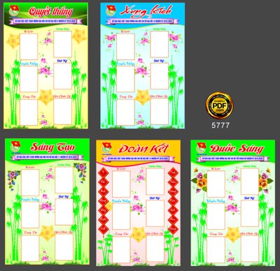 File gốc Báo tường chào mừng Đại hội chi bộ chi đoàn file corel (in lụa) tranh thuận buồm