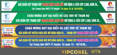 File PSD Băng rôn giải quần vợt tranh cúp doanh nhân 2024 (gốc) tách lớp chi tiết