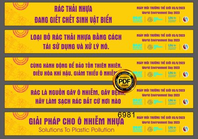 File in mica Băng rôn ngày môi trường thế giới 2023 file corel (ảnh gốc) đẹp