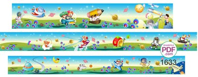 File tranh PSD Băng rôn tranh ảnh trang trí mầm non #13 file PDF & CDR chất lượng cao