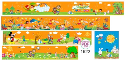 Tải file gốc Băng rôn tranh ảnh trang trí mầm non #2 file PDF & CDR (in khổ lớn) quảng cáo