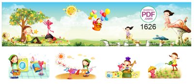 Tải file tranh Băng rôn tranh ảnh trang trí mầm non #6 file PDF & CDR (ảnh gốc) ngay